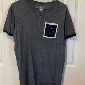 SUNDAY WORK CLOTHES GREY POCKET TEE